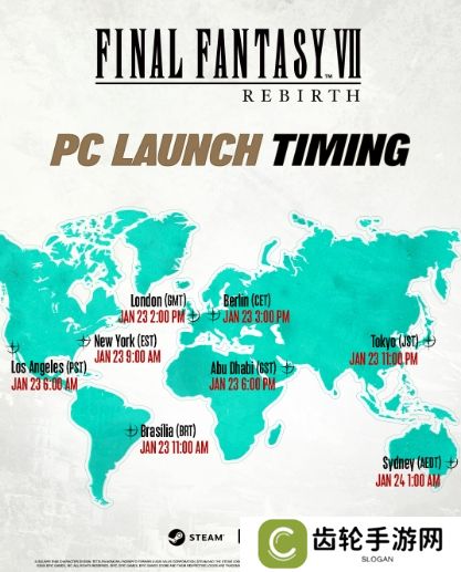《最终幻想7：重生》PC版全球解锁时间公布